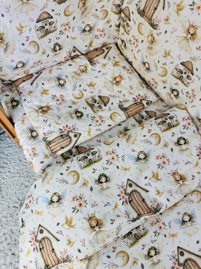 ❤ Набір у ліжко 9в1 суцільні. Принт - Принцесса з пташками (#80380693) ✓ Anna Konvert