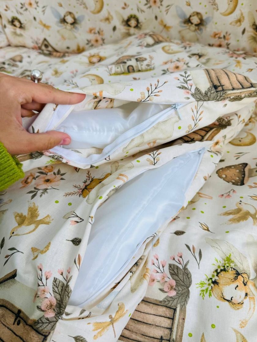 ❤ Набір у ліжко 9в1 суцільні. Принт - Принцесса з пташками (#80380693) ✓ Anna Konvert