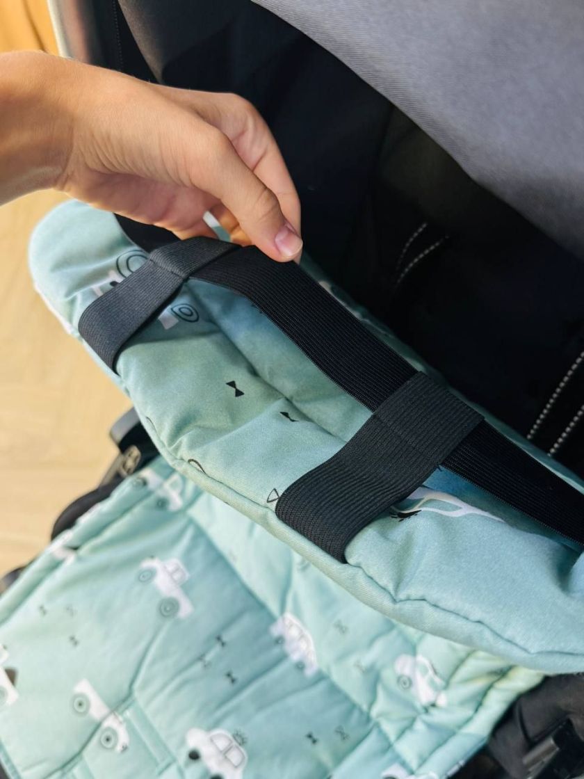 ❤ Матрасик у прогулянку з захистом. Принт - Авто на м'ятному (#42496540) ✓ Anna Konvert