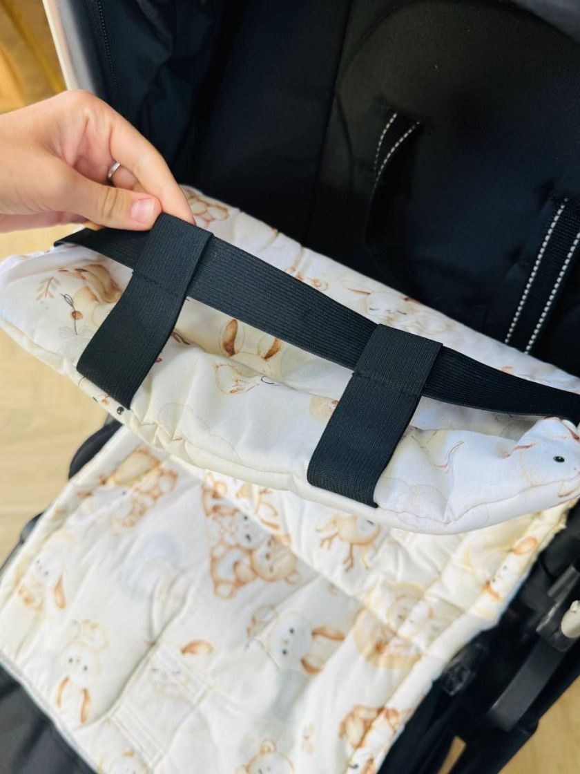 ❤ Матрасик у прогулянку з захистом. Принт - Милі звірі на місяці на білому (#26151462) ✓ Anna Konvert