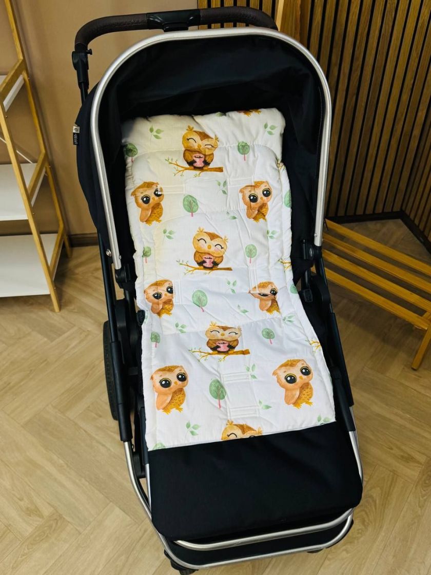 ❤ Матрасик у прогулянку з захистом. Принт - Совушка з чашкою (#43328431) ✓ Anna Konvert