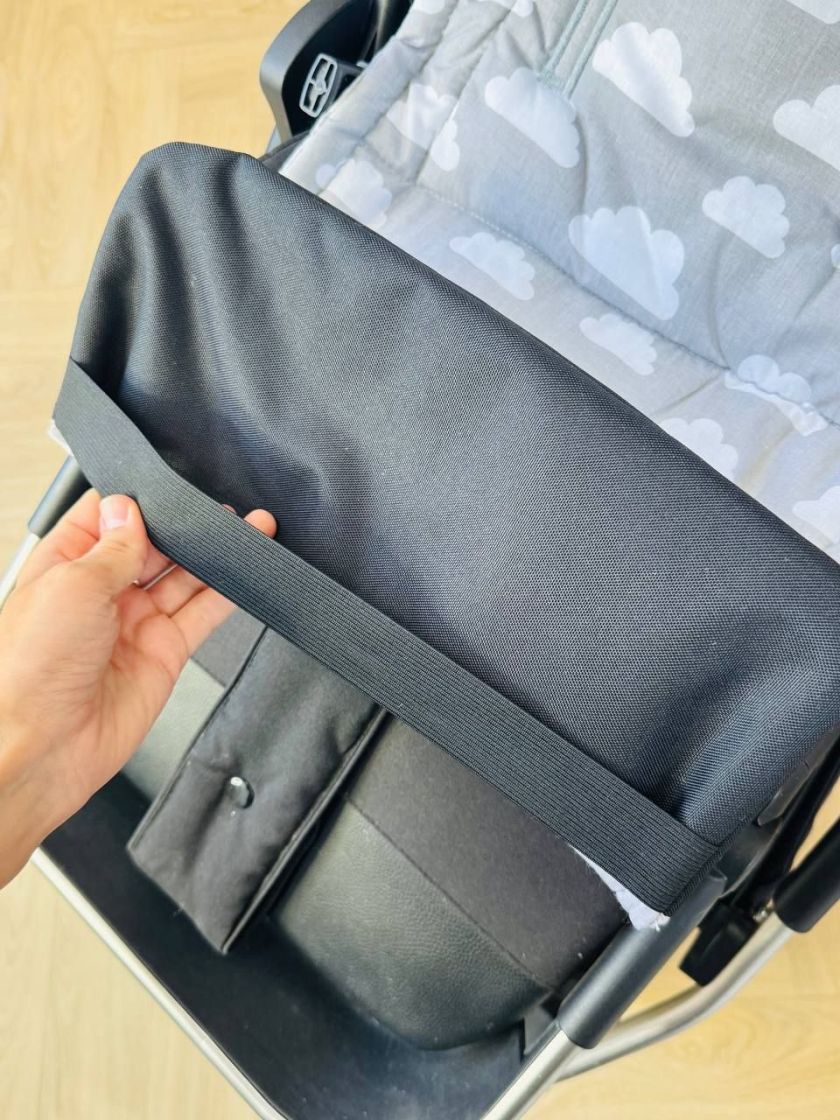 ❤ Матрасик у прогулянку з захистом. Принт - Хмарки білі на сірому (#25797948) ✓ Anna Konvert