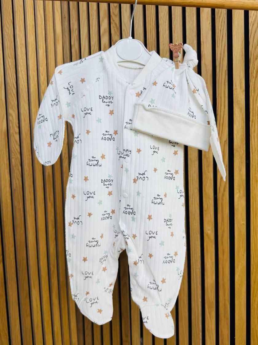 ❤ Комплект 4 предмети Smile. Принт - Love you білий. Розмір - 56 (#33278984) ✓ Anna Konvert