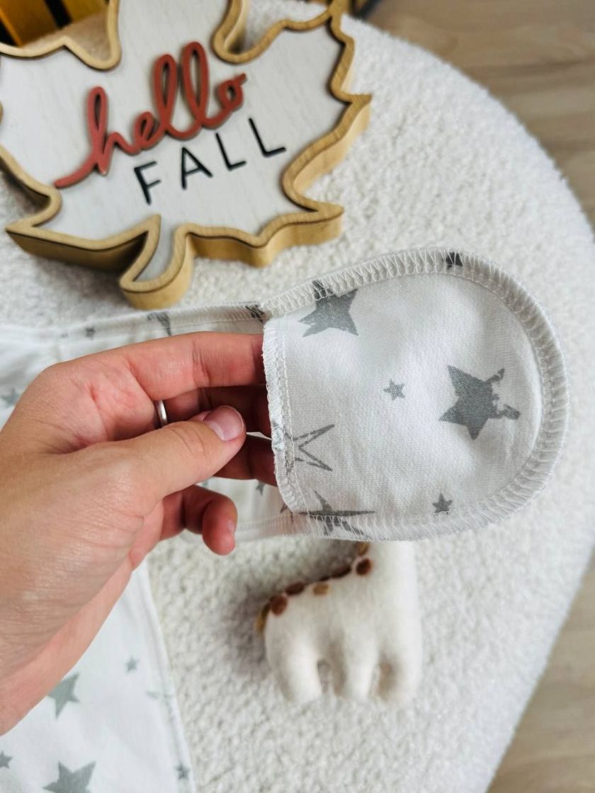 ❤ Комплект 2ка з боді, байка, Ромашка 56-62см. Принт - Зірки різні сірі. Розмір - 56-62 (#13287803) ✓ Anna Konvert