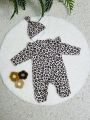 ❤ Чоловічок з шапочкою "Метелик", байка, 56р. БО. Принт - Леопард з рюшами. Розмір - 56см (#38269691) ✓ Anna Konvert