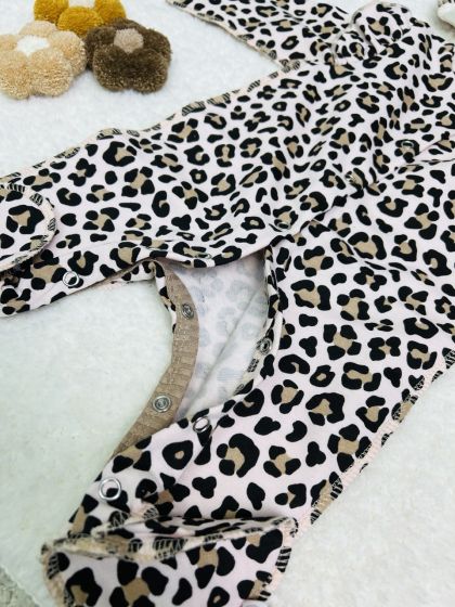 ❤ Чоловічок з шапочкою "Метелик", байка, 56р. БО. Принт - Леопард з рюшами. Розмір - 56см (#38269691) ✓ Anna Konvert 2