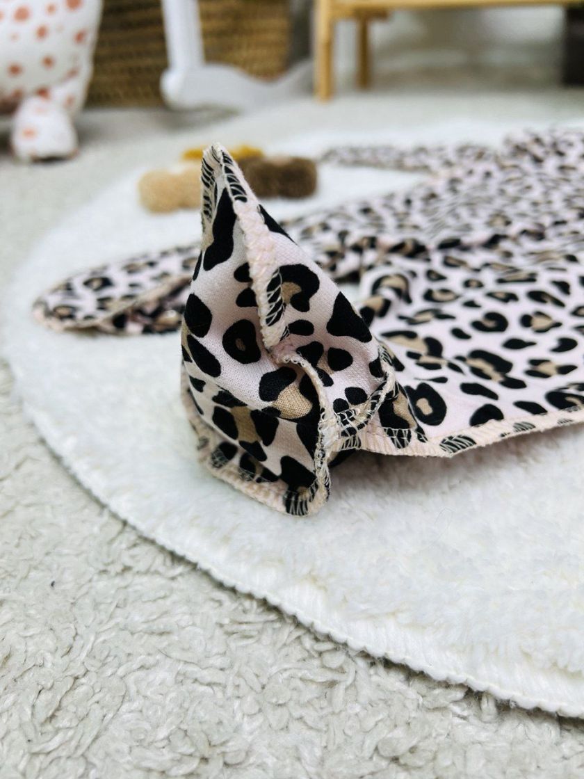 ❤ Чоловічок з шапочкою "Метелик", байка, 56р. БО. Принт - Леопард з рюшами. Розмір - 56см (#38269691) ✓ Anna Konvert