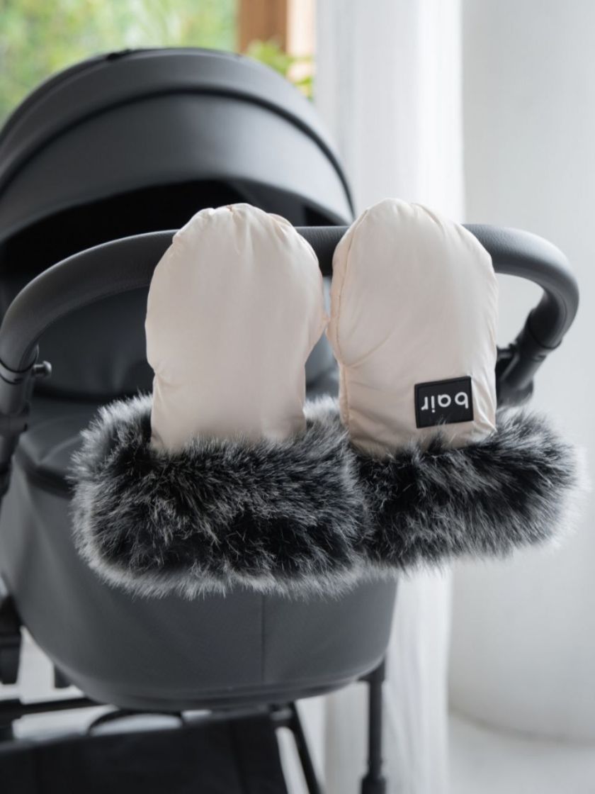 ❤ Рукавиці до візочка Bair Northmuff з опушкою. Колір - Beige Sand (#39364863) ✓ Anna Konvert