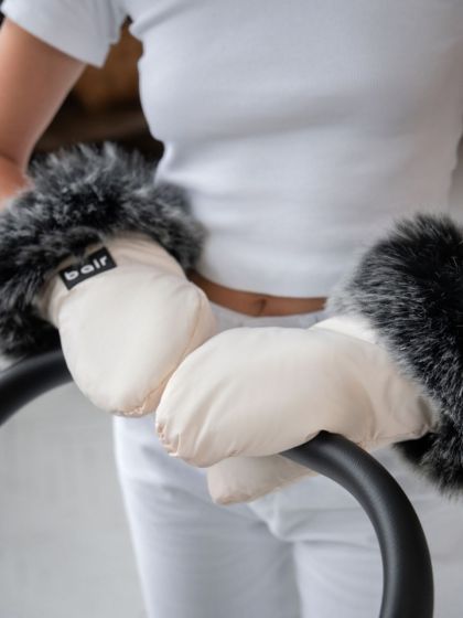 ❤ Рукавиці до візочка Bair Northmuff з опушкою. Колір - Beige Sand (#39364863) ✓ Anna Konvert 2