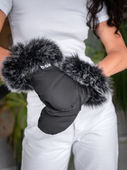 ❤ Рукавиці до візочка Bair Northmuff з опушкою. Колір - Black Noire (#94689033) ✓ Anna Konvert 2