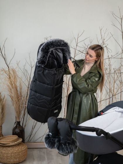 ❤ Зимовий конверт у візочок Bair Alaska Thermo від 2 до 3х років. Колір - Black noire (#15275708) ✓ Anna Konvert 2