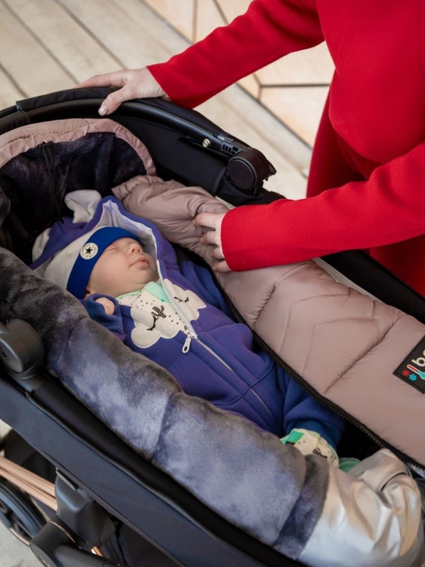 ❤ Зимовий конверт у візочок Bair Alaska Thermo від 2 до 3х років. Колір - Dusty pink (#70047351) ✓ Anna Konvert