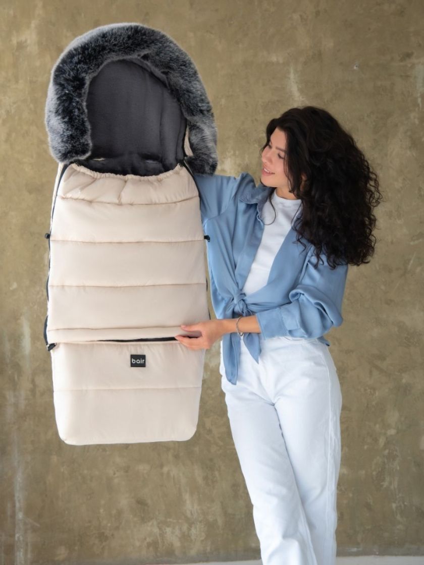 ❤ Зимовий конверт у візочок Bair Arctic від 0 до 4 років. Колір - Desert beige. (#26832435) ✓ Anna Konvert