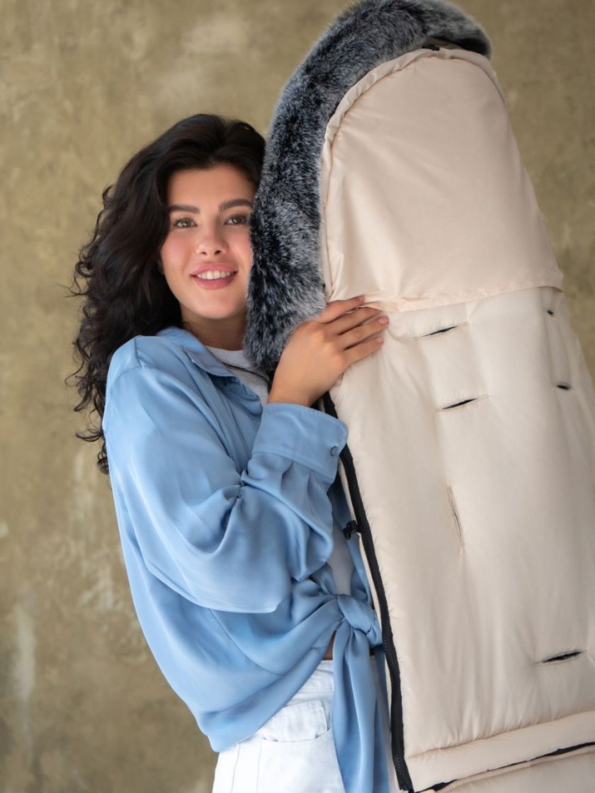 ❤ Зимовий конверт у візочок Bair Arctic від 0 до 4 років. Колір - Desert beige. (#26832435) ✓ Anna Konvert