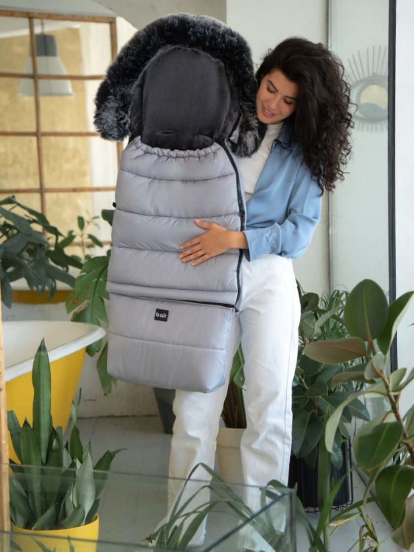 ❤ Зимовий конверт у візочок Bair Arctic від 0 до 4 років. Колір - Owl grey. (#98893108) ✓ Anna Konvert