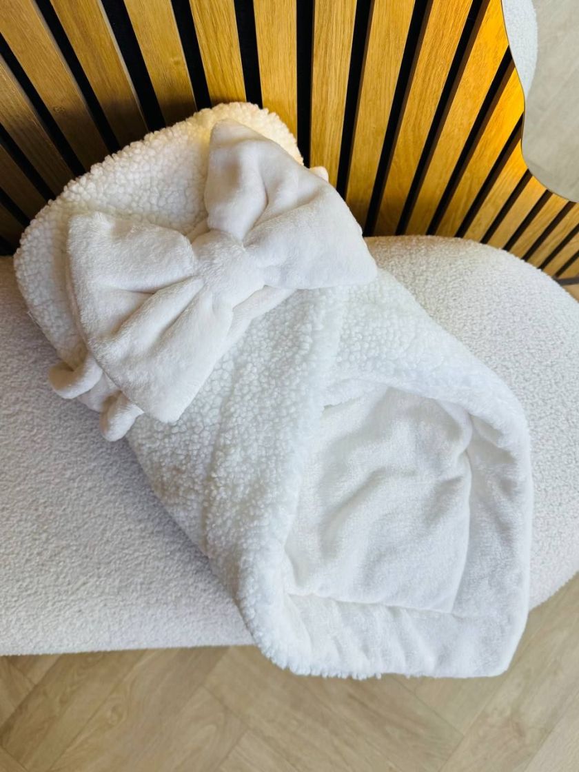 ❤ Зимовий конверт-плед барашек. Колір - Молочний (#0167) ✓ Anna Konvert