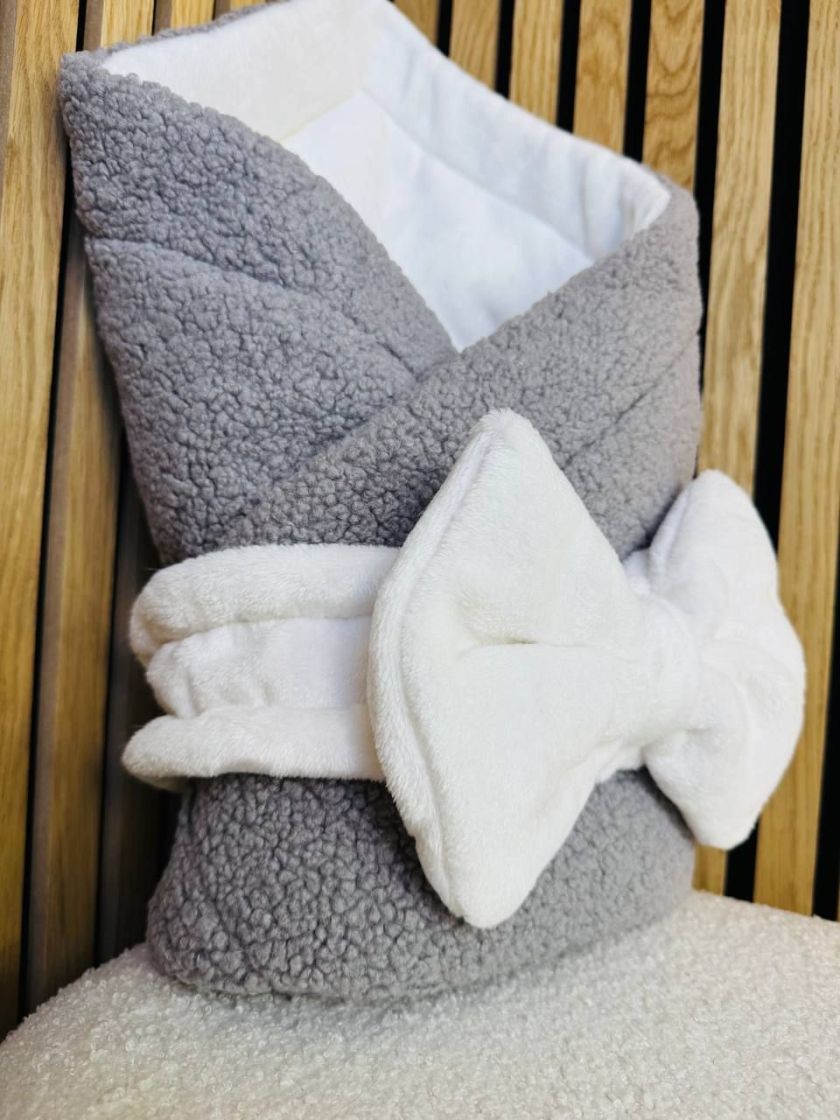 ❤ Зимовий конверт-плед барашек. Колір - Сірий (#84428371) ✓ Anna Konvert