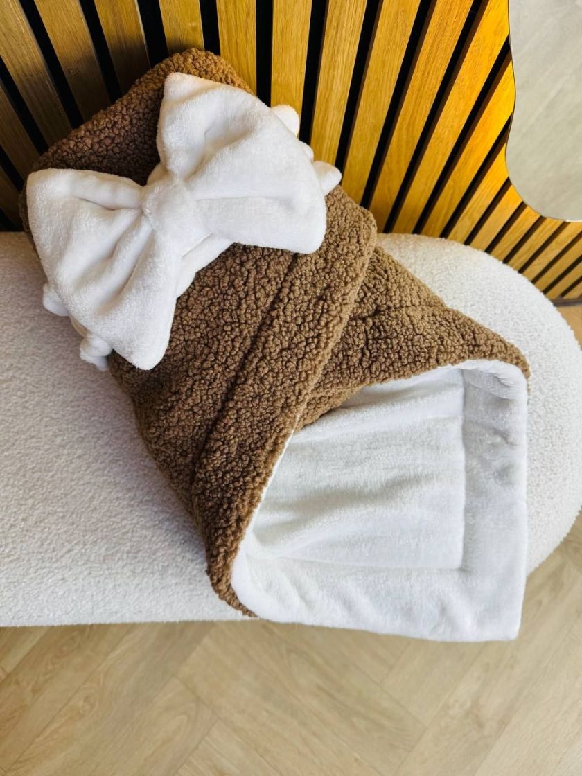 ❤ Зимовий конверт-плед барашек. Колір - Гіркий шоколад. (#20608565) ✓ Anna Konvert