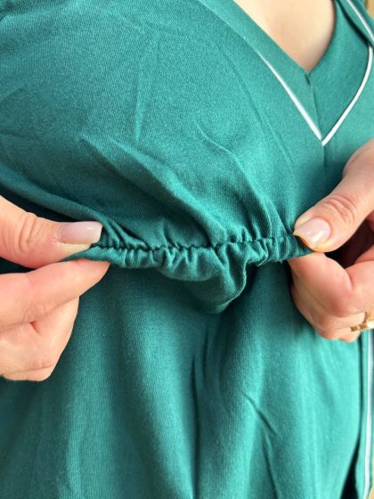 ❤ Комплет сорочка та халат для годування "Кант". Колір - Ізумруд. Розмір - 44-46 (#59866201) ✓ Anna Konvert 2