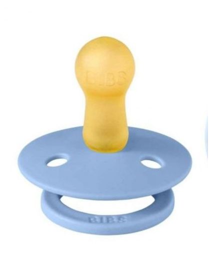 ❤ Соска пустушка BIBS Colour Latex Round (кругла). Колір - Sky Blue/Baby Blue. Розмір - 0-6 міс (#5713795110216) ✓ Anna Konvert 2