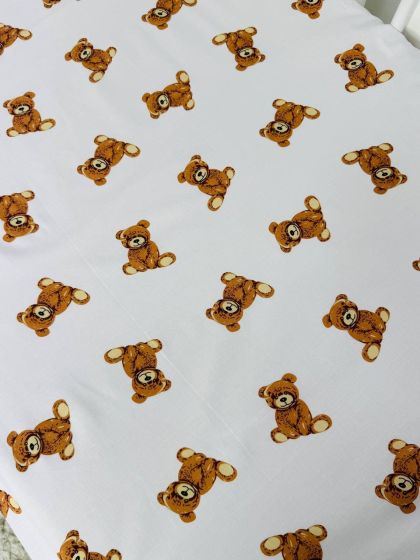 ❤ Простирадло у ліжко бавовняне, на матрац 120 на 60см. Принт - Ведмедик сидячий (#43103849) ✓ Anna Konvert 2