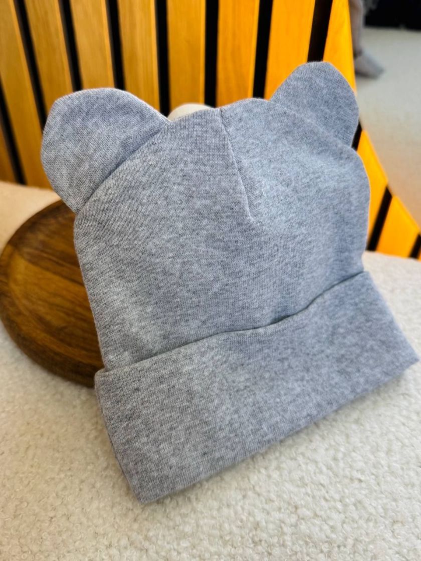 ❤ Шапочка 62-68, стрейчева. Колір - Сірий (#93149359) ✓ Anna Konvert