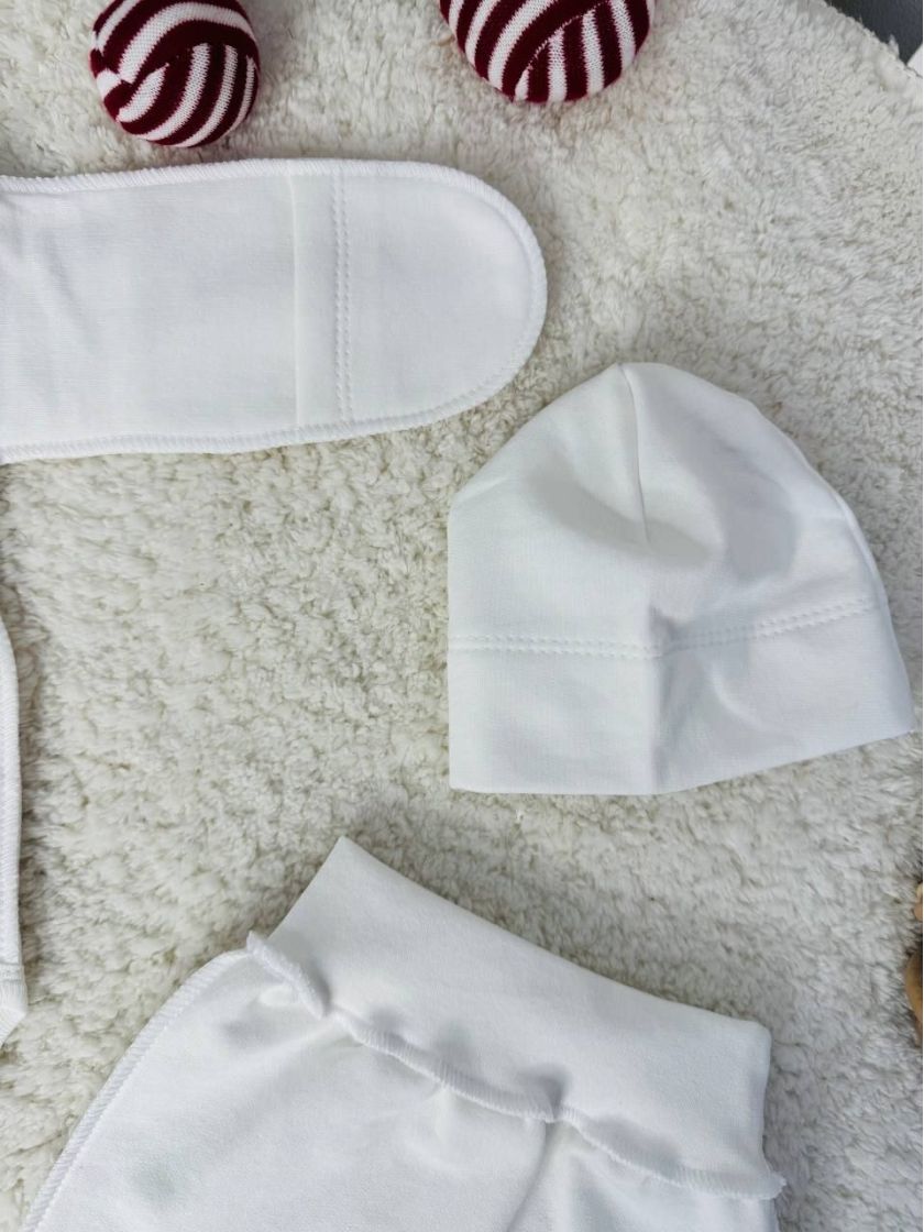 ❤ Комплект 3ка з боді, байка 56р. Принт - Вишитий ведмедик "молочний" (#44747142) ✓ Anna Konvert