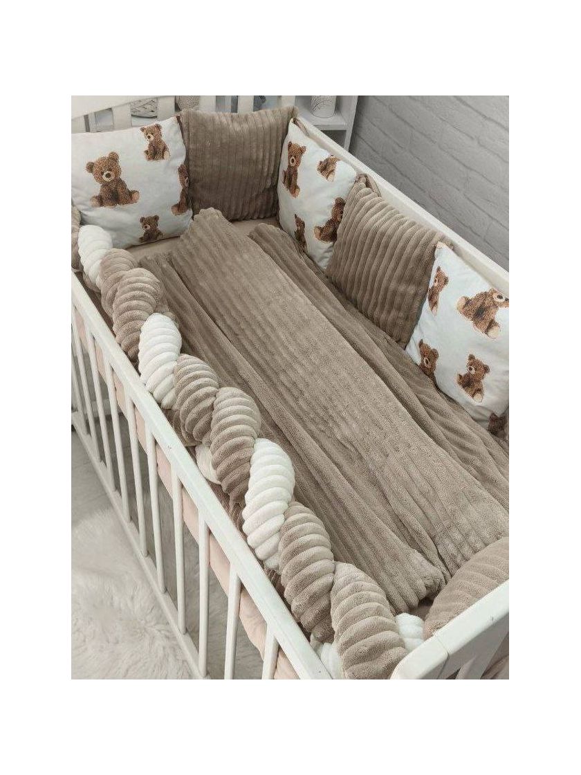 ❤ Набір коса Шиншила Elliz. Колір - Капучіно з ведмедиками Тедді (#66321882) ✓ Anna Konvert