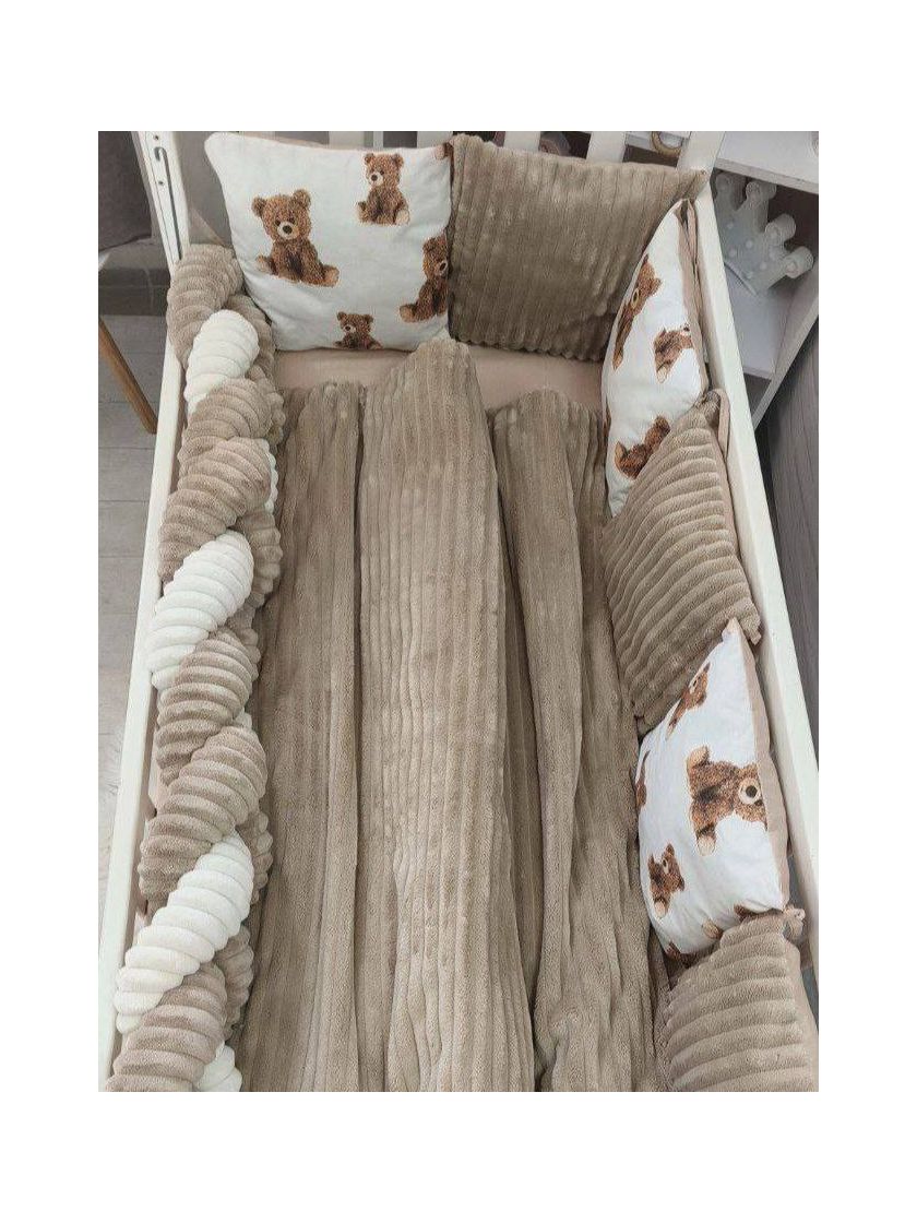 ❤ Набір коса Шиншила Elliz. Колір - Капучіно з ведмедиками Тедді (#66321882) ✓ Anna Konvert