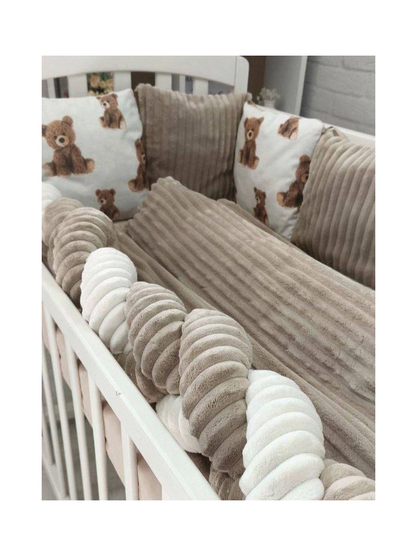 ❤ Набір коса Шиншила Elliz. Колір - Капучіно з ведмедиками Тедді (#66321882) ✓ Anna Konvert