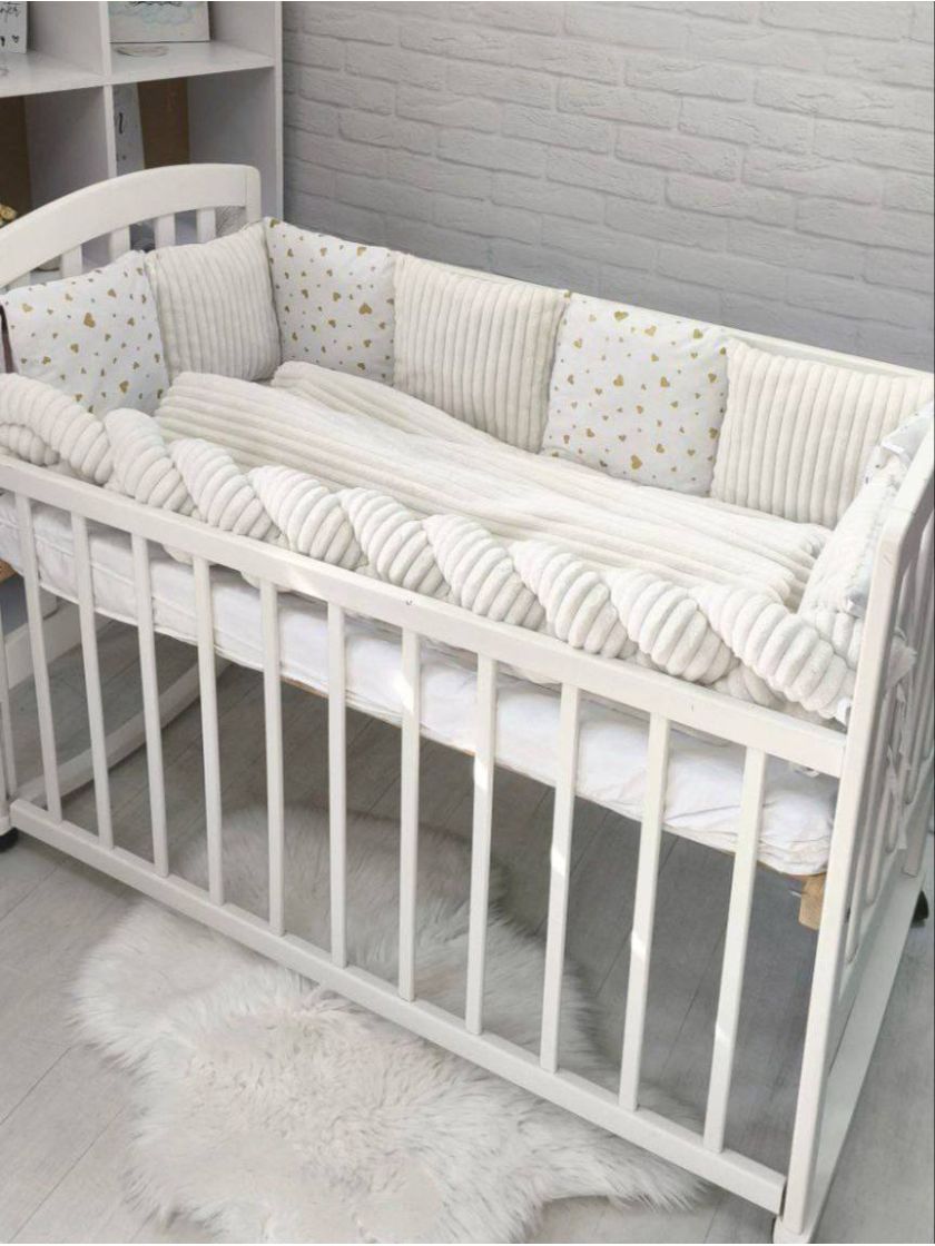 ❤ Набір коса Шиншила Elliz. Колір - Молочний з золотими серцями (#15526751) ✓ Anna Konvert