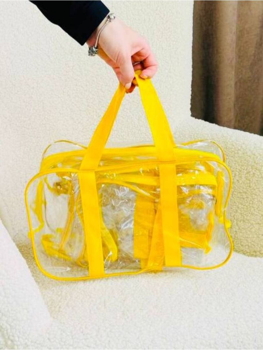 ❤ Сумка у пологовий, набір 3 шт, XL55×44см, L46×33см, S32×22см. Колір - Жовтий (#86583484) ✓ Anna Konvert