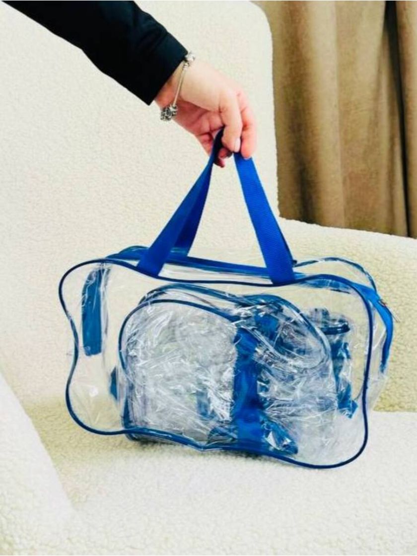 ❤ Сумка у пологовий, набір 3 шт, XL55×44см, L46×33см, S32×22см. Колір - Синій (#45865760) ✓ Anna Konvert