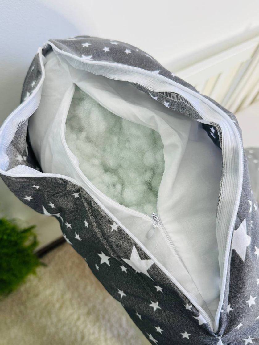 ❤ Подушка для вагітних. Принт - Зірки, сірий градієнт (#92426046) ✓ Anna Konvert