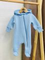 ❤ Ромпер, на флісі трьохнитка до +10 градусів.. Колір - Блакитний. Розмір - 62-68 см (#72970756) ✓ Anna Konvert