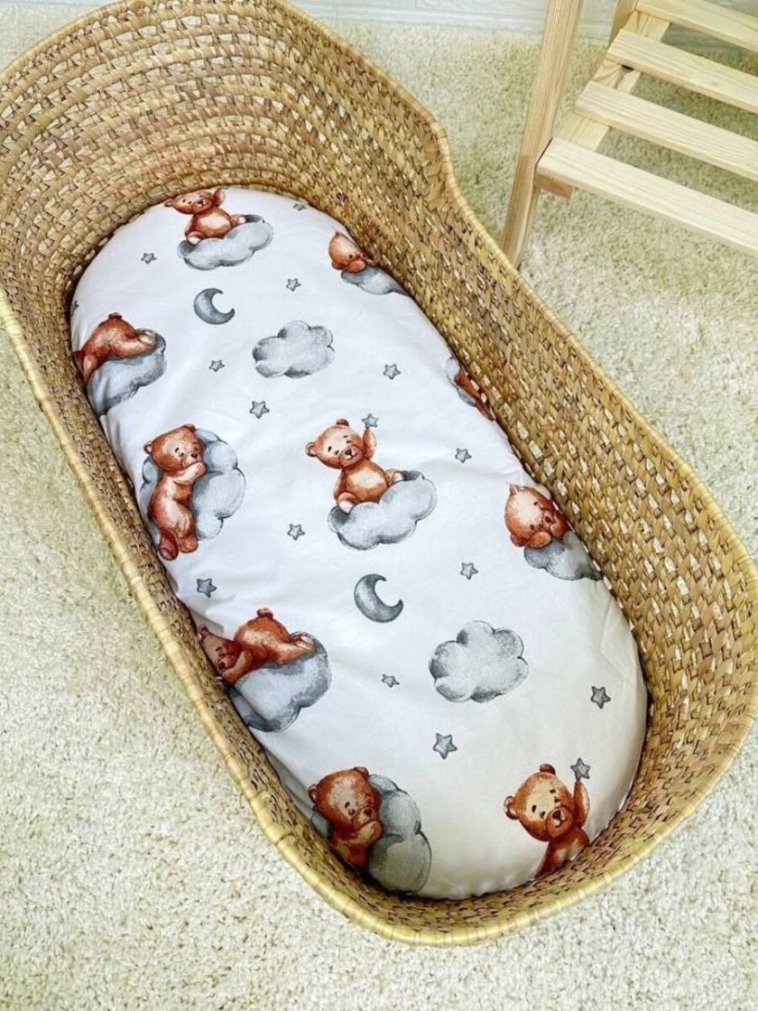 ❤ Простирадло непромакаюче у візочок на гумці. Принт - Ведмедик на хмаринці (#52846878) ✓ Anna Konvert