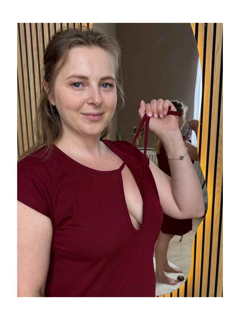 ❤ Сорочка на пологи бавовняна. Колір - Бордо. Розмір - 46-48 (#25320880) ✓ Anna Konvert