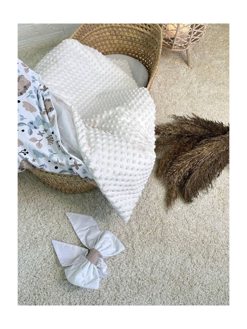 ❤ Конверт-плед на виписку 80 см на 100 см, на блискавці з наповнювачем у чохлі. Принт - Їжачки, плюш пупирка молочний (#57821379