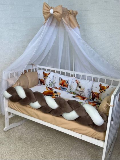 ❤ Набір принт коса з органайзером. Колір - Олень бембі бежеві (#22528468) ✓ Anna Konvert 2