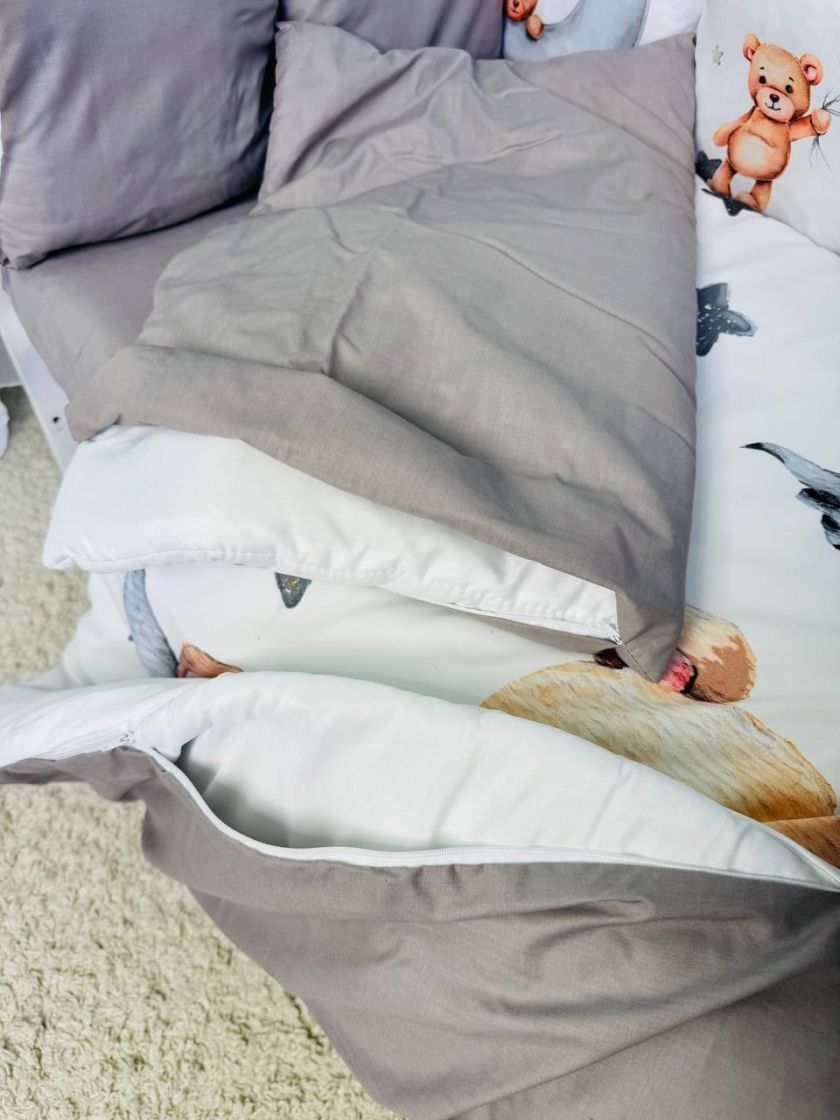 ❤ Набір принт коса з органайзером. Колір - Ведмедик на місяці (#24233230) ✓ Anna Konvert