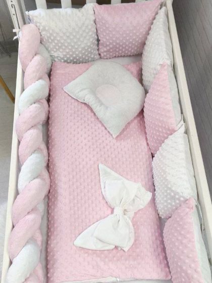 ❤ Набір у ліжко Мінкі плюш квадрат Elliz. Колір - Рожевий (#28305425) ✓ Anna Konvert 2