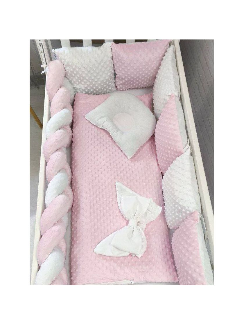 ❤ Набір у ліжко Мінкі плюш квадрат Elliz. Колір - Рожевий (#28305425) ✓ Anna Konvert