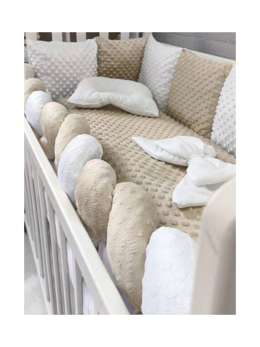 ❤ Набір у ліжко Мінкі плюш квадрат Elliz. Колір - Бежевий (#66041880) ✓ Anna Konvert