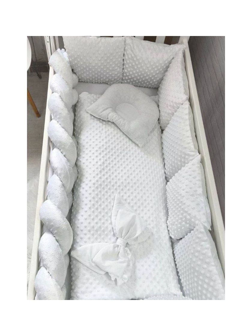 ❤ Набір у ліжко Мінкі плюш квадрат Elliz. Колір - Білий (#32587417) ✓ Anna Konvert