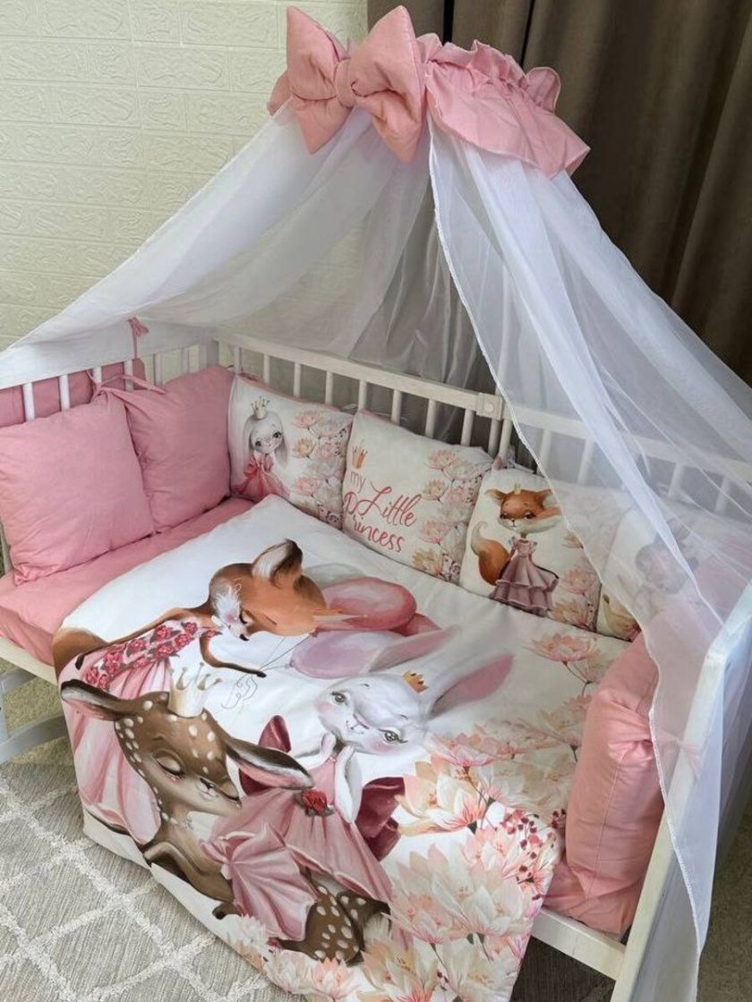 ❤ Набір принт коса з органайзером. Колір - Лисиця з оленем (#90857490) ✓ Anna Konvert