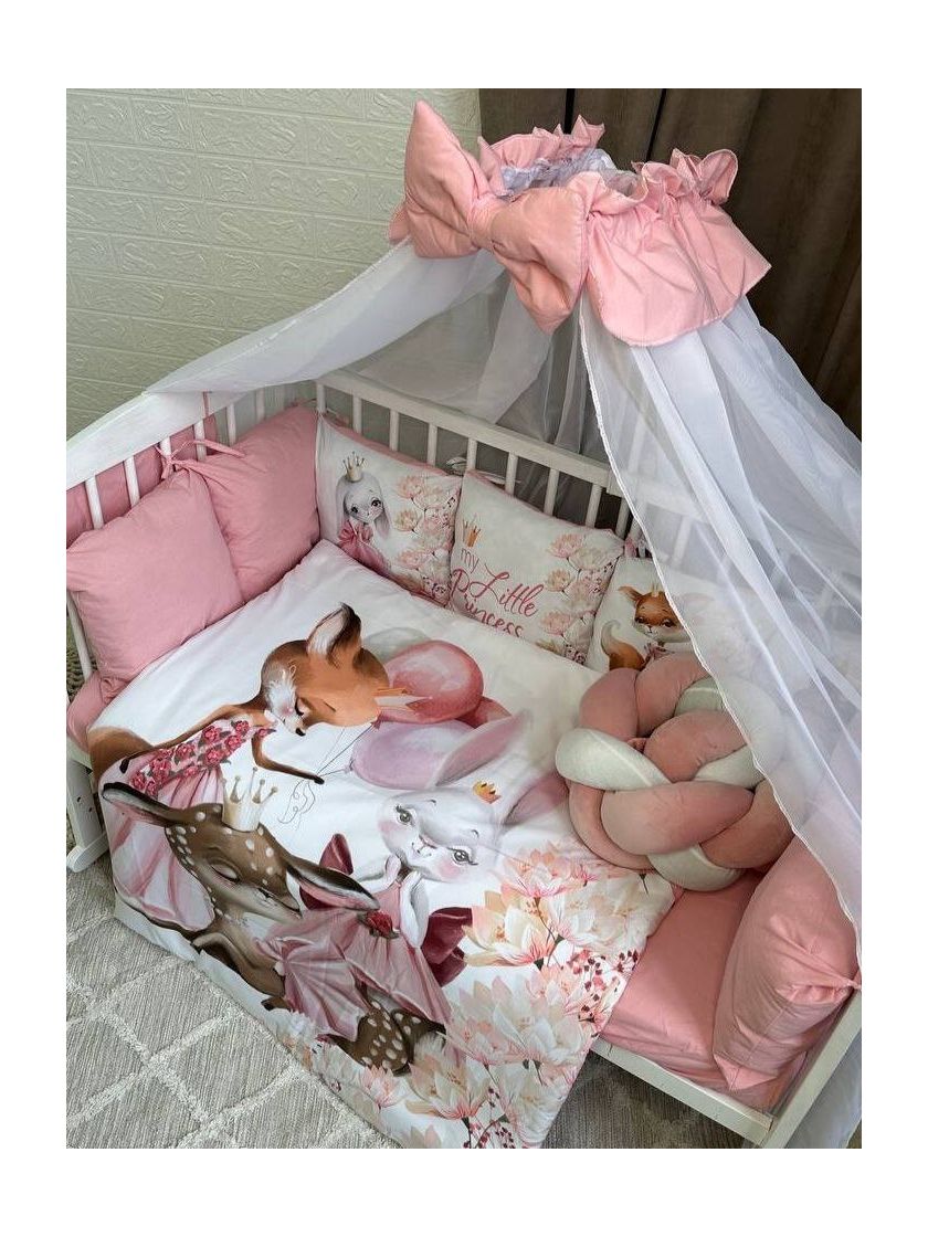 ❤ Набір принт коса з органайзером. Колір - Лисиця з оленем (#90857490) ✓ Anna Konvert