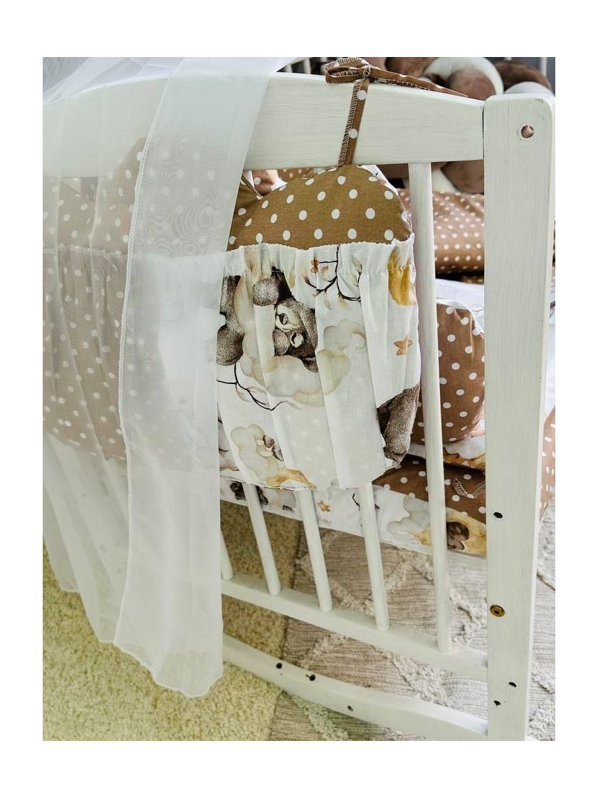 ❤ Набір з косою на 2 боки Bonna. Принт - Горошок на бежі, звірі на хмаринці (#64763633) ✓ Anna Konvert