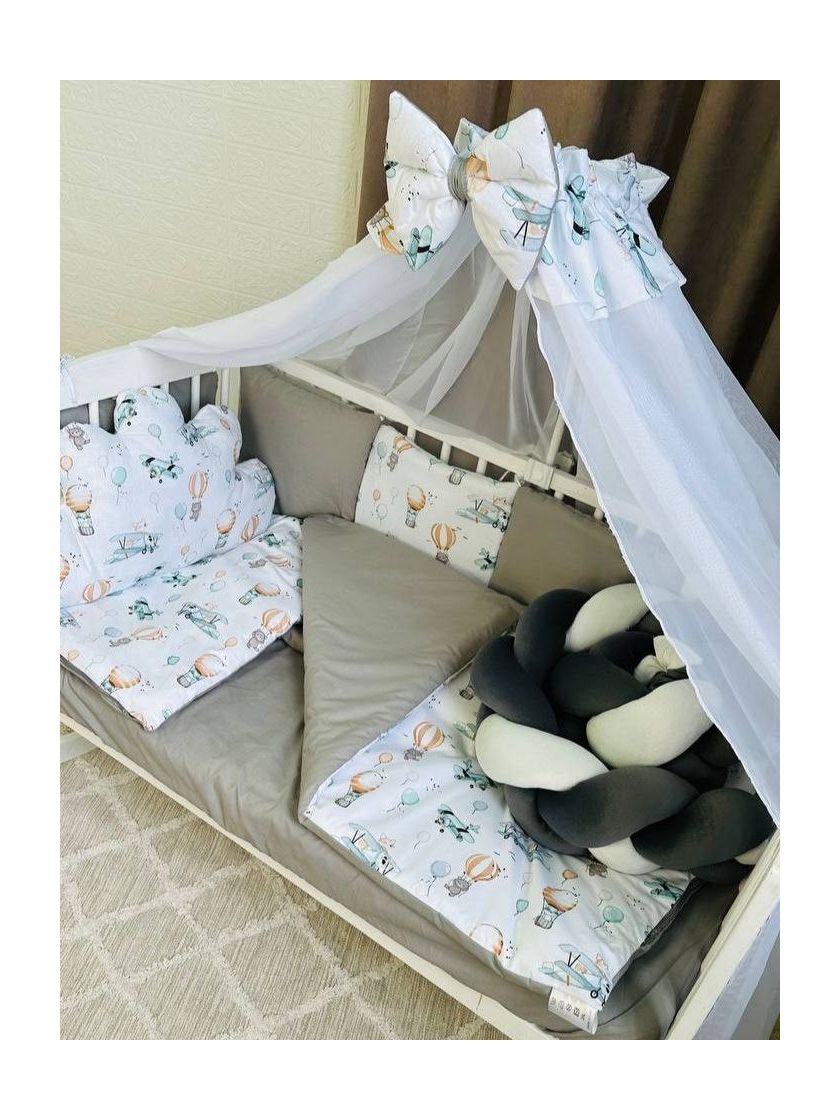 ❤ Набір з косою на 2 боки Bonna. Принт - Сірий однотон з повітряними кулями (#28352848) ✓ Anna Konvert