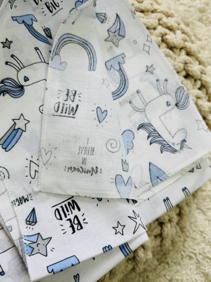 ❤ Пелюшки бавовняні. Принт - Блакитні малюнки (#92967331) ✓ Anna Konvert 2