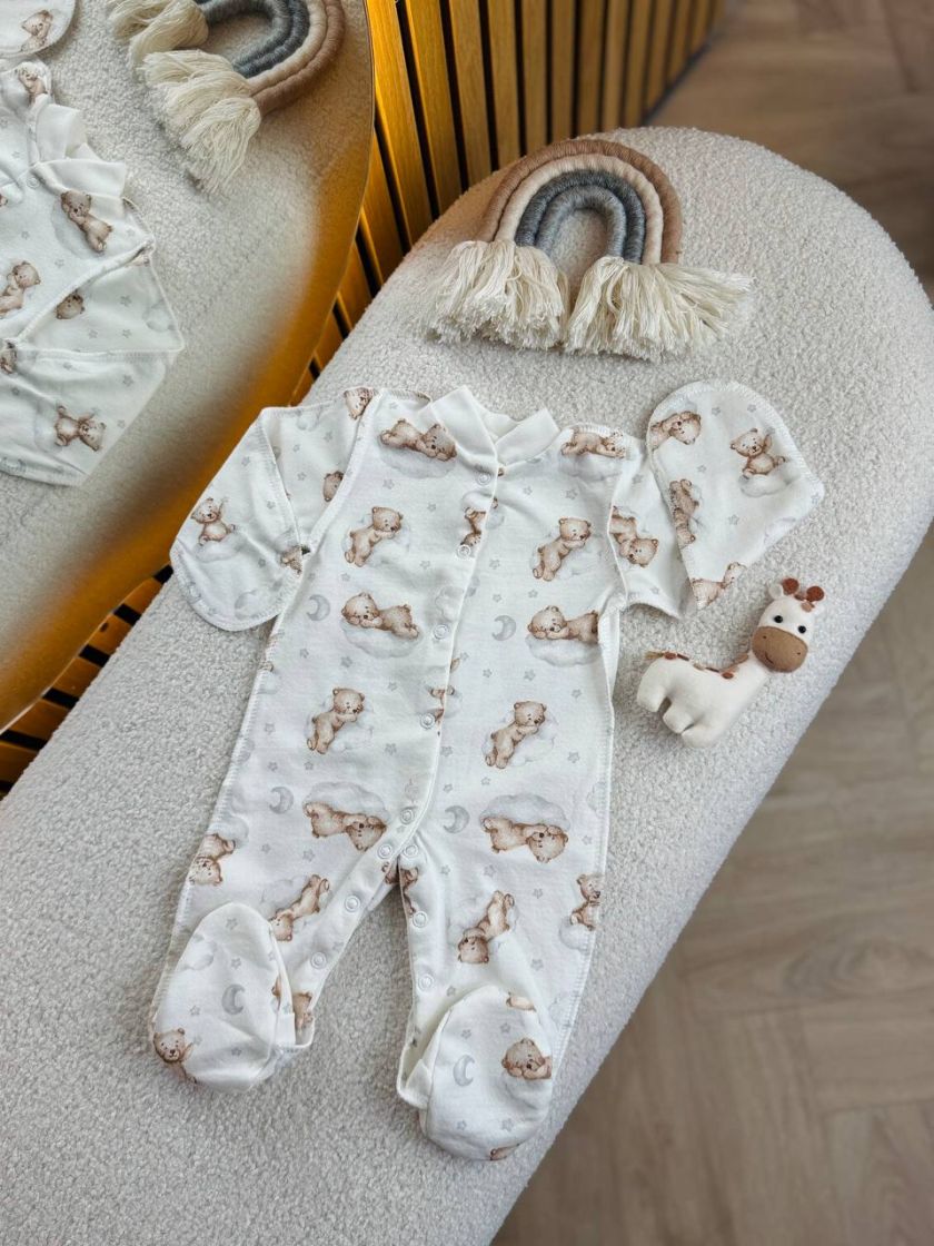 ❤ Чоловічок байка. Колір - Ведмедик на хмаринці. Розмір - 56-62см (#81097043) ✓ Anna Konvert